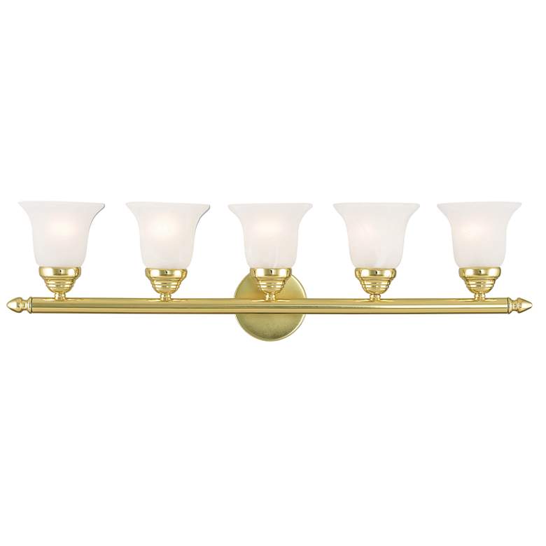 Image 1 Neptune 5 Light Polished Brass Bath Vanity