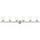 Neptune 6-Light 8-in Brushed Nickel Bell Vanity Light