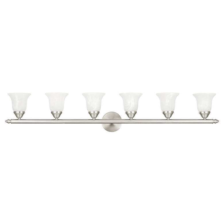 Image 3 Neptune 6-Light 8-in Brushed Nickel Bell Vanity Light more views