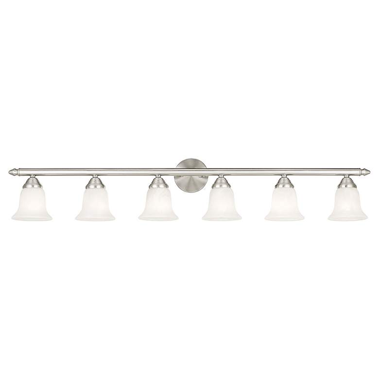 Image 5 Neptune 6-Light 8-in Brushed Nickel Bell Vanity Light more views