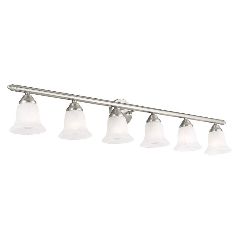 Image 6 Neptune 6-Light 8-in Brushed Nickel Bell Vanity Light more views