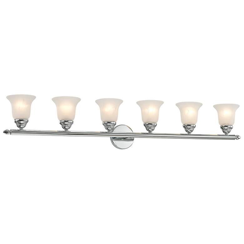 Image 4 Neptune 6-Light 8-in Chrome Bell Vanity Light more views