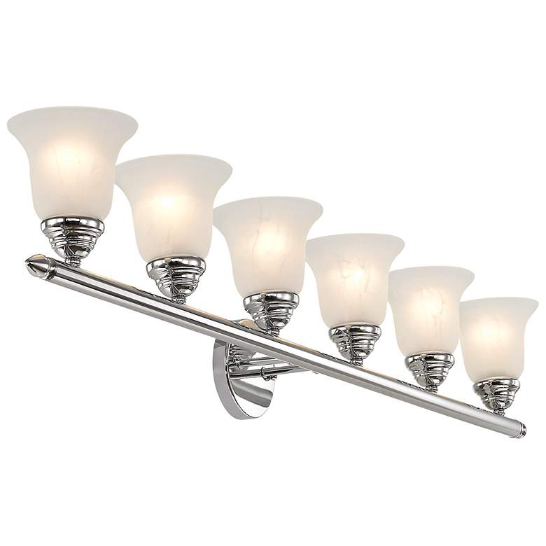 Image 6 Neptune 6-Light 8-in Chrome Bell Vanity Light more views