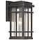 Neri 12 1/2" High Mission Oil-Rubbed Bronze Outdoor Wall Light