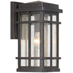 Neri 12 1/2&quot; High Mission Oil-Rubbed Bronze Outdoor Wall Light