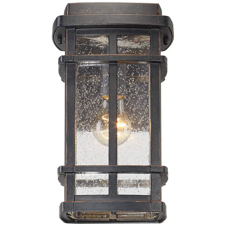 Image 4 Neri 12 1/2 inch High Mission Oil-Rubbed Bronze Outdoor Wall Light more views