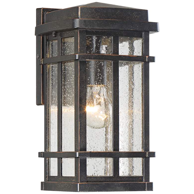 Image 5 Neri 12 1/2" High Mission Oil-Rubbed Bronze Outdoor Wall Light more views