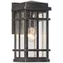5_Neri 12 1/2"H Mission Oil-Rubbed Bronze Outdoor Wall Light Set of 2 more views