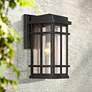 Neri 12 1/2"H Mission Oil-Rubbed Bronze Outdoor Wall Light Set of 2