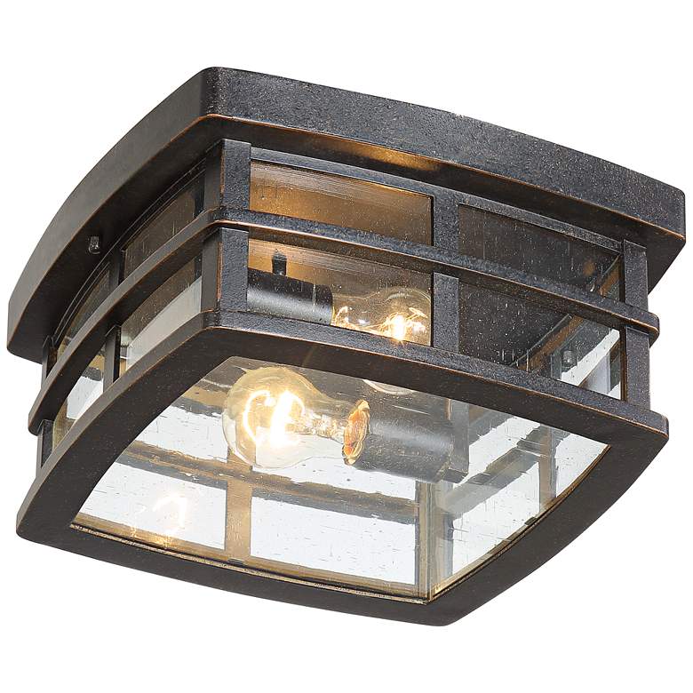Image 6 Neri 12" Wide Oil-Rubbed Bronze Outdoor Ceiling Light more views