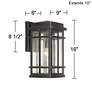 Neri 16" High Mission Oil-Rubbed Bronze Outdoor Wall Light