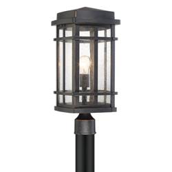 Neri 19 1/4&quot; High Oil-Rubbed Bronze Outdoor Post Light