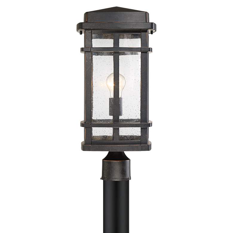 Image 4 Neri 19 1/4 inch High Oil-Rubbed Bronze Outdoor Post Light more views