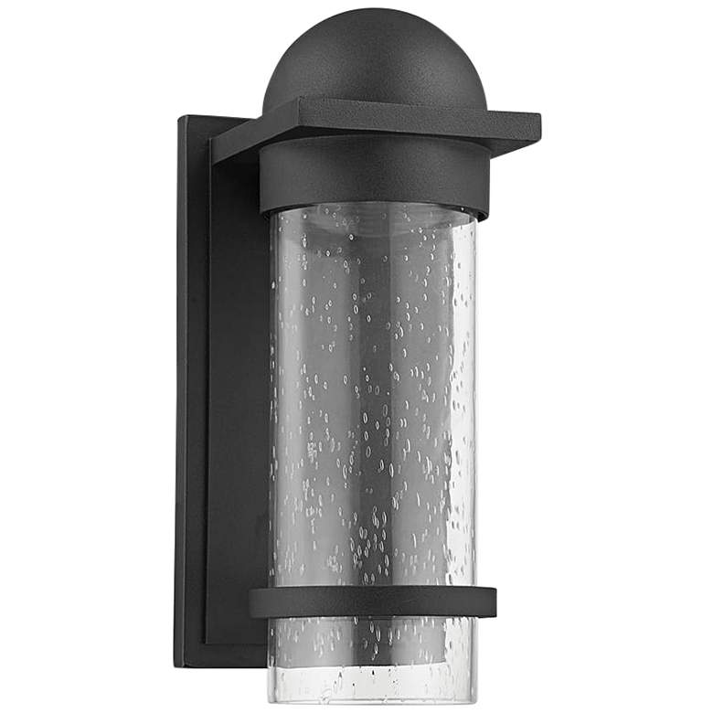 Image 1 Nero 12 inch High Textured Black Outdoor Wall Light
