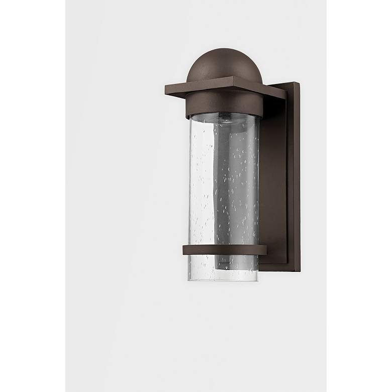 Image 2 Nero 12" High Textured Black Outdoor Wall Light more views
