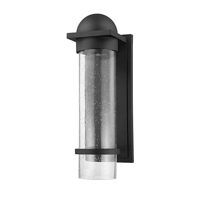 Image 1 Nero 15 1/2 inch High Textured Black Outdoor Wall Light