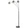 Nero Antiqued Silver 3-Light Arc Floor Lamp