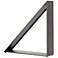 Nero Coated Gunmetal Triangular Outdoor Firewood Storage