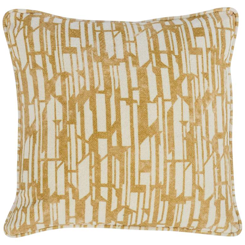 Image 1 Neso 22 inch Square Honey Decorative Throw Pillow