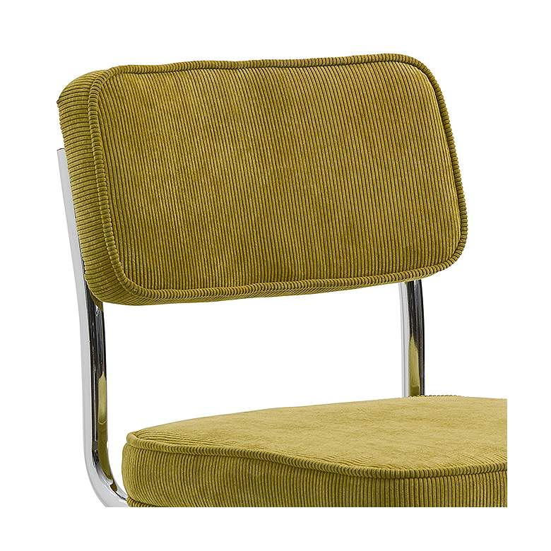 Image 3 Nessa Green Corduroy Accent Chairs Set of 2 more views