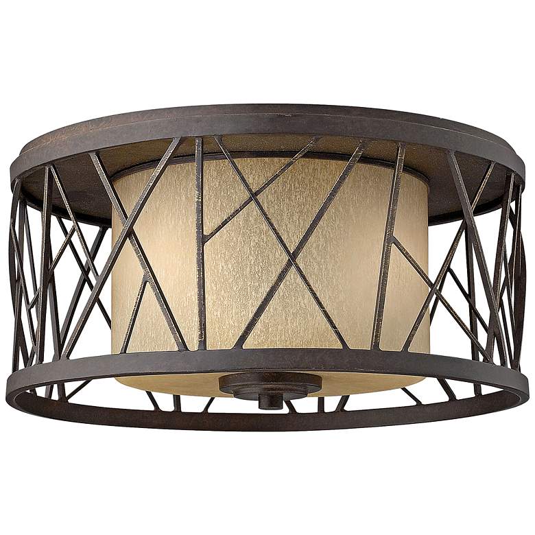Image 1 Nest 16 1/2"W Oil-Rubbed Bronze Ceiling Light
