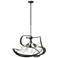 Nest 30.6" Wide Natural Iron Pendant With Clear Glass Shade