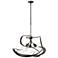 Nest 30.6" Wide Oil Rubbed Bronze Pendant With Clear Glass Shade