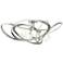 Nest 37.2" Wide Sterling Semi-Flush With Clear Glass Shade