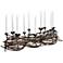 Nest Weave Iron and Wood Taper Candle Holder