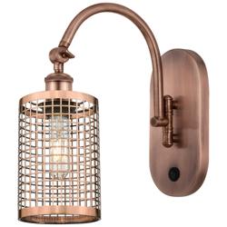 Nestbrook 13&quot;High Copper Arm Swivels Side To Side Sconce With Copper S
