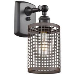Nestbrook 13&quot;High Oil Rubbed Bronze Wall Sconce w/ Oil Rubbed Bronze S