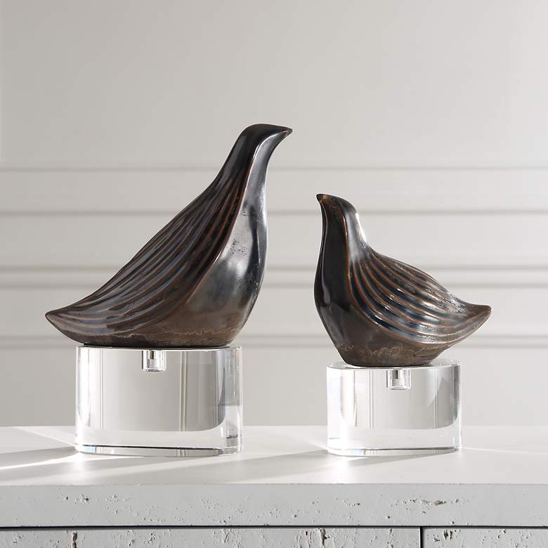Image 1 Nesting Set of 2 Bird Sculptures