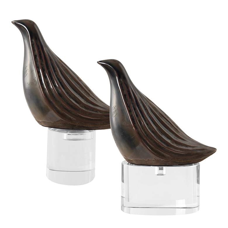 Image 4 Nesting Set of 2 Bird Sculptures more views
