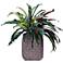 Nestle Fern and Peacock Plant 32" High Faux Plant