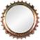 Neston I Copper and Vintage Brass 13" Round Wall Mirror