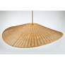 4_Nestor 36" Wide Legacy Brass and Rattan Pendant Light more views