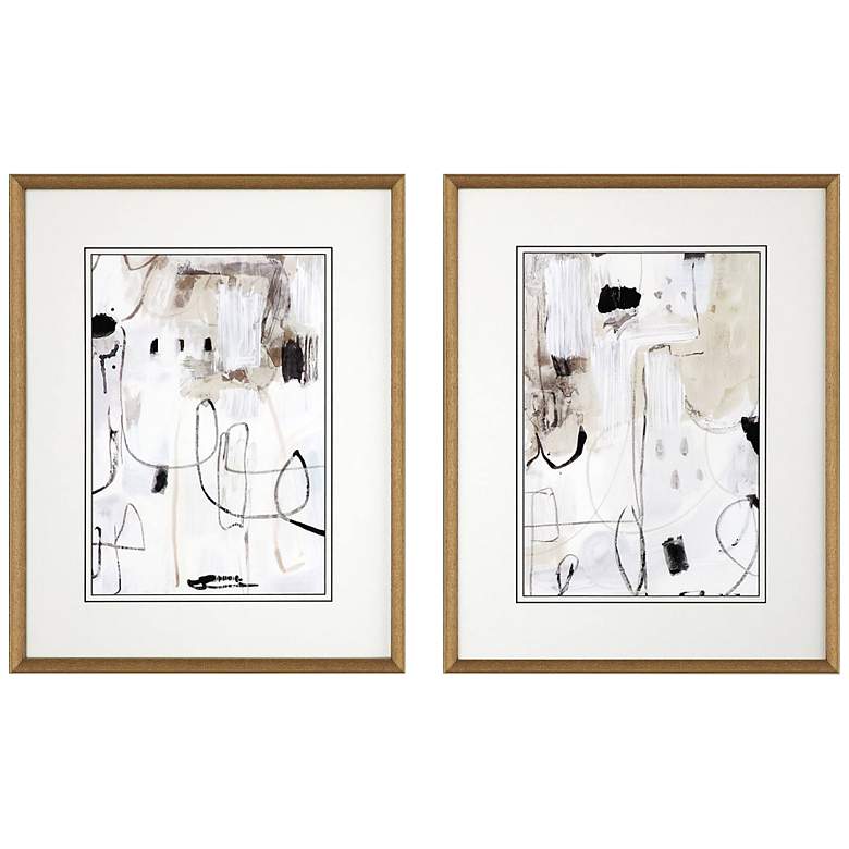 Image 3 Net Neutral 26" High Rectangular 2-Piece Framed Wall Art Set