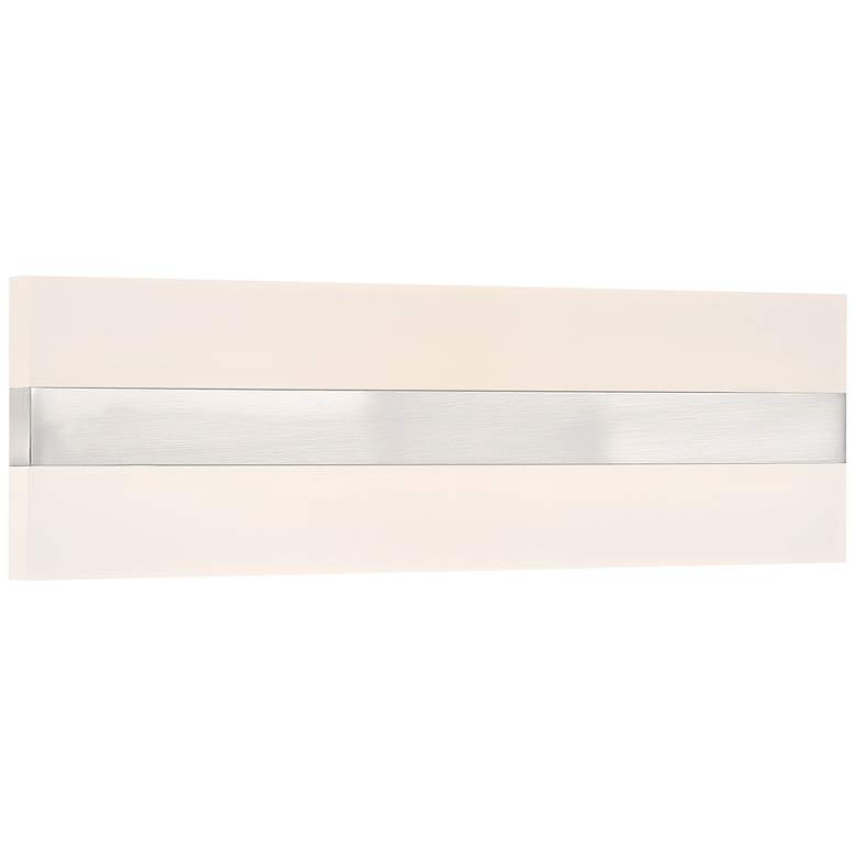 Image 1 Netherton 18" Wide Brushed Steel LED Bath Light