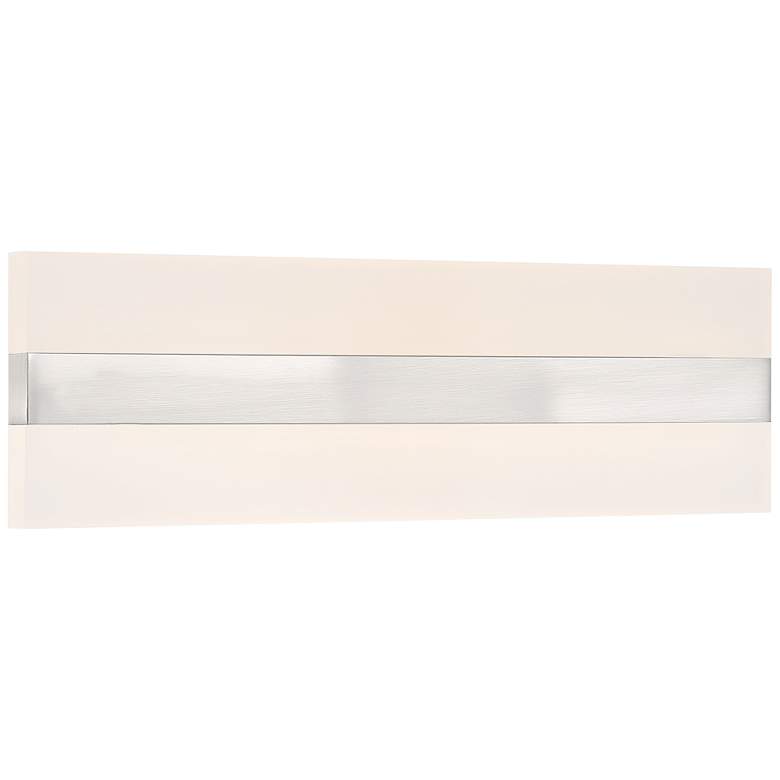 Image 1 Netherton 18 inch Wide Brushed Steel LED Bath Light