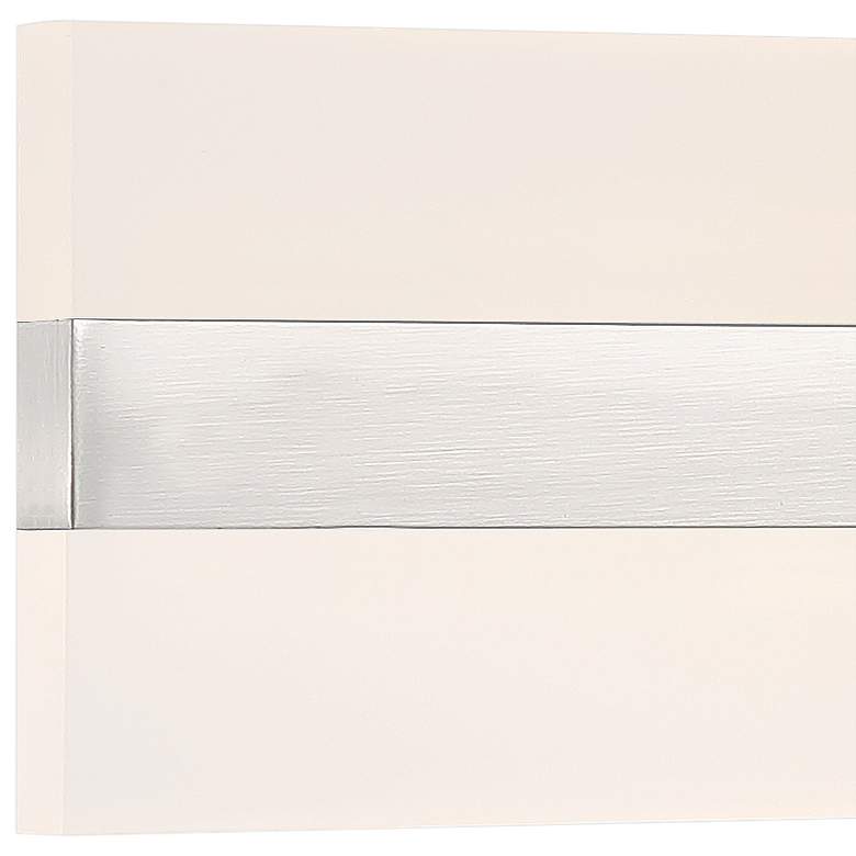 Image 2 Netherton 18 inch Wide Brushed Steel LED Bath Light more views