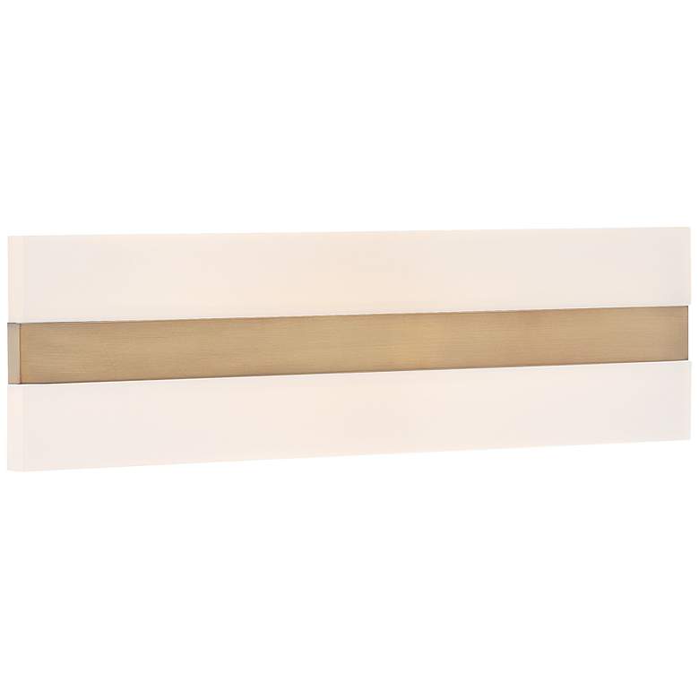 Image 1 Netherton 24" Wide Antique Brass LED Bath Light