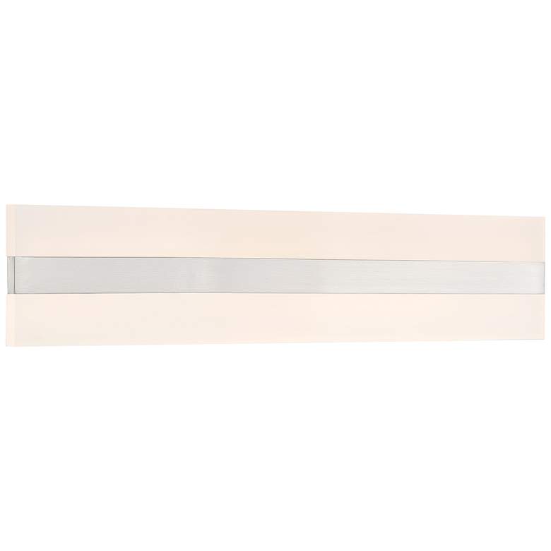 Image 1 Netherton 24" Wide Brushed Steel LED Bath Light