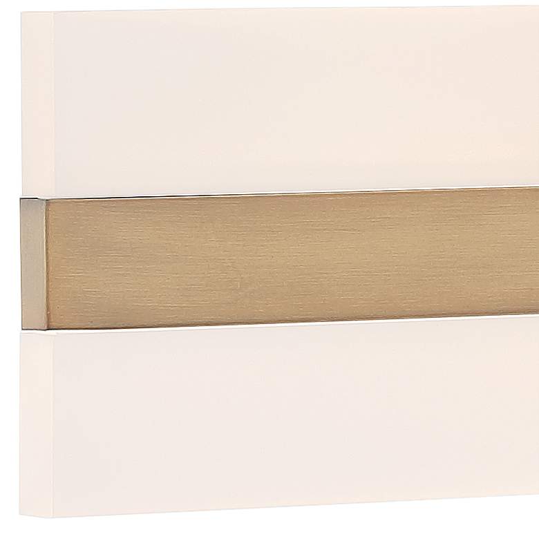 Image 2 Netherton 36" Wide Antique Brass LED Bath Light more views