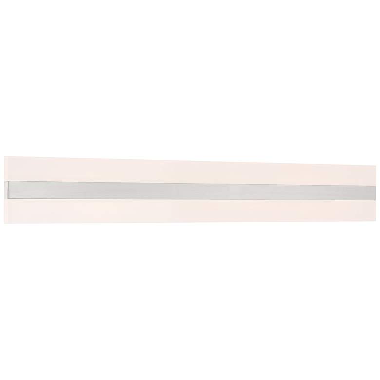 Image 1 Netherton 36" Wide Brushed Steel LED Bath Light