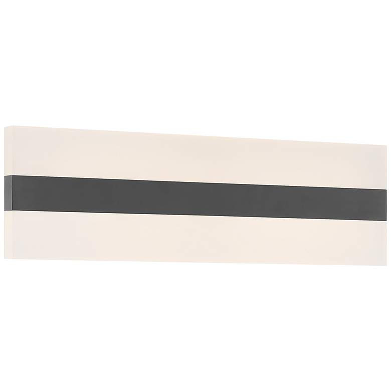 Image 1 Netherton 36" Wide Matte Black LED Bath Light