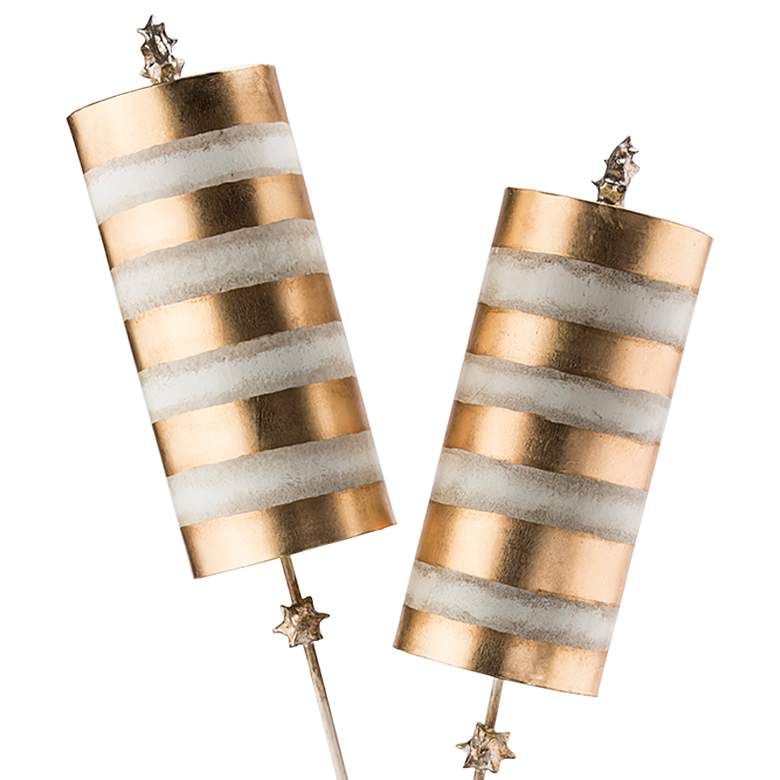 Image 2 Nettle Luxe Gold Stripes 2-Light Table Lamp more views