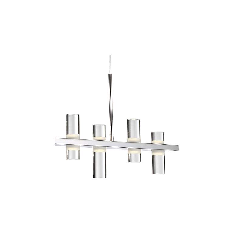 Image 3 Netto 41 1/2"W Chrome LED Kitchen Island Light Chandelier more views