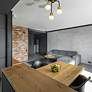 7_Neutra 11 3/4"W Matte Black and Foundry Brass 3-Light Mini Chandelier more views