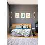3_Neutra 25 1/2"H Foundry Brass and Black 2-Light Wall Sconce more views
