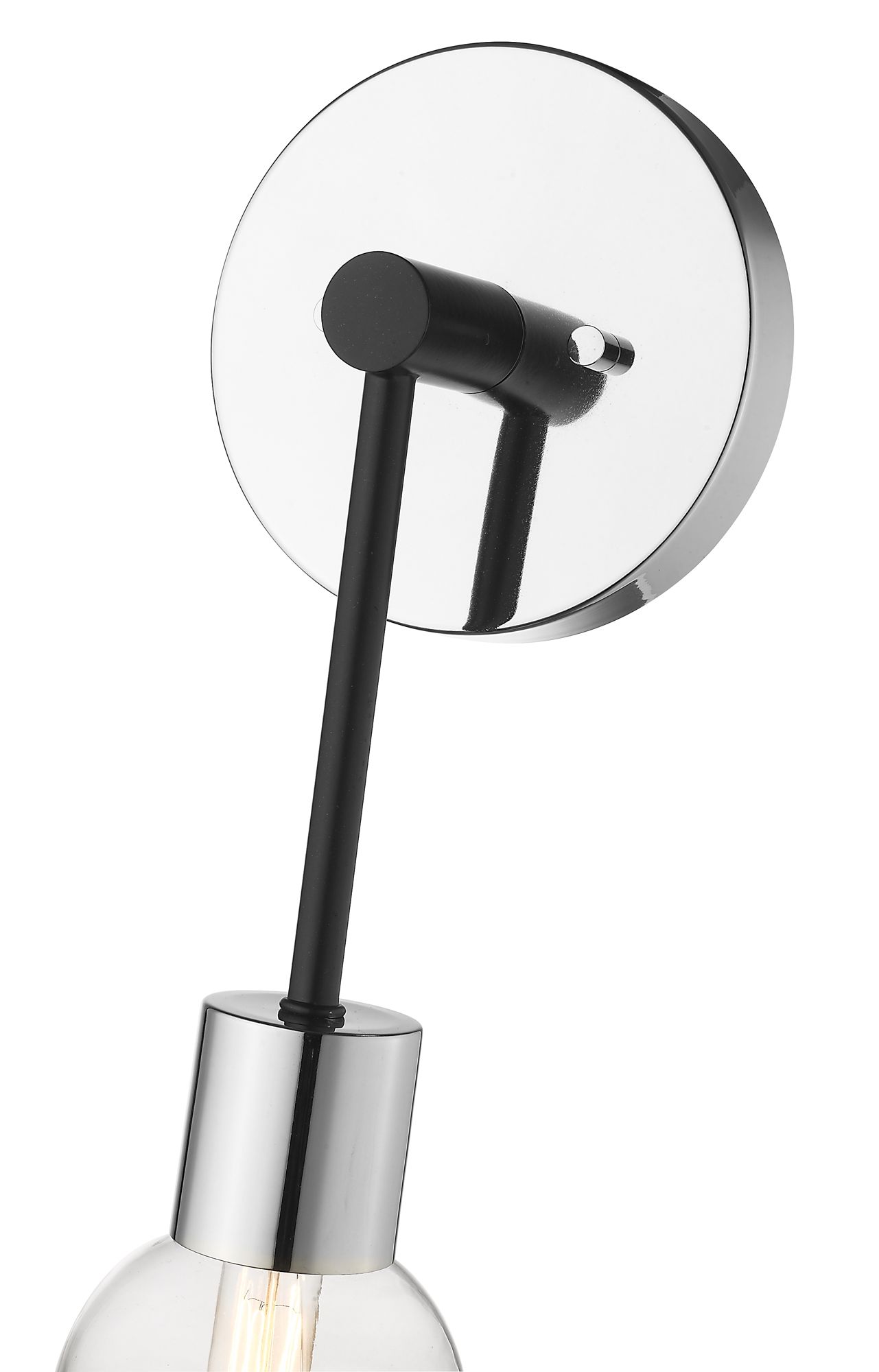Image 7 Neutra by Z-Lite Matte Black + Polished Nickel 6 inch 1 Light Wall Sconce more views